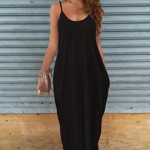 Deep V Neck Cami Dress